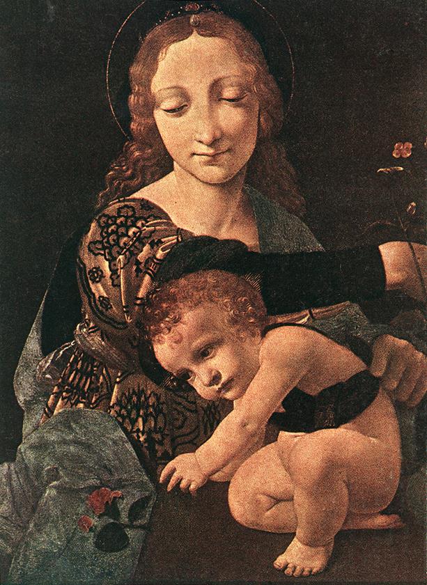 Virgin and Child with a Flower Vase (detail)